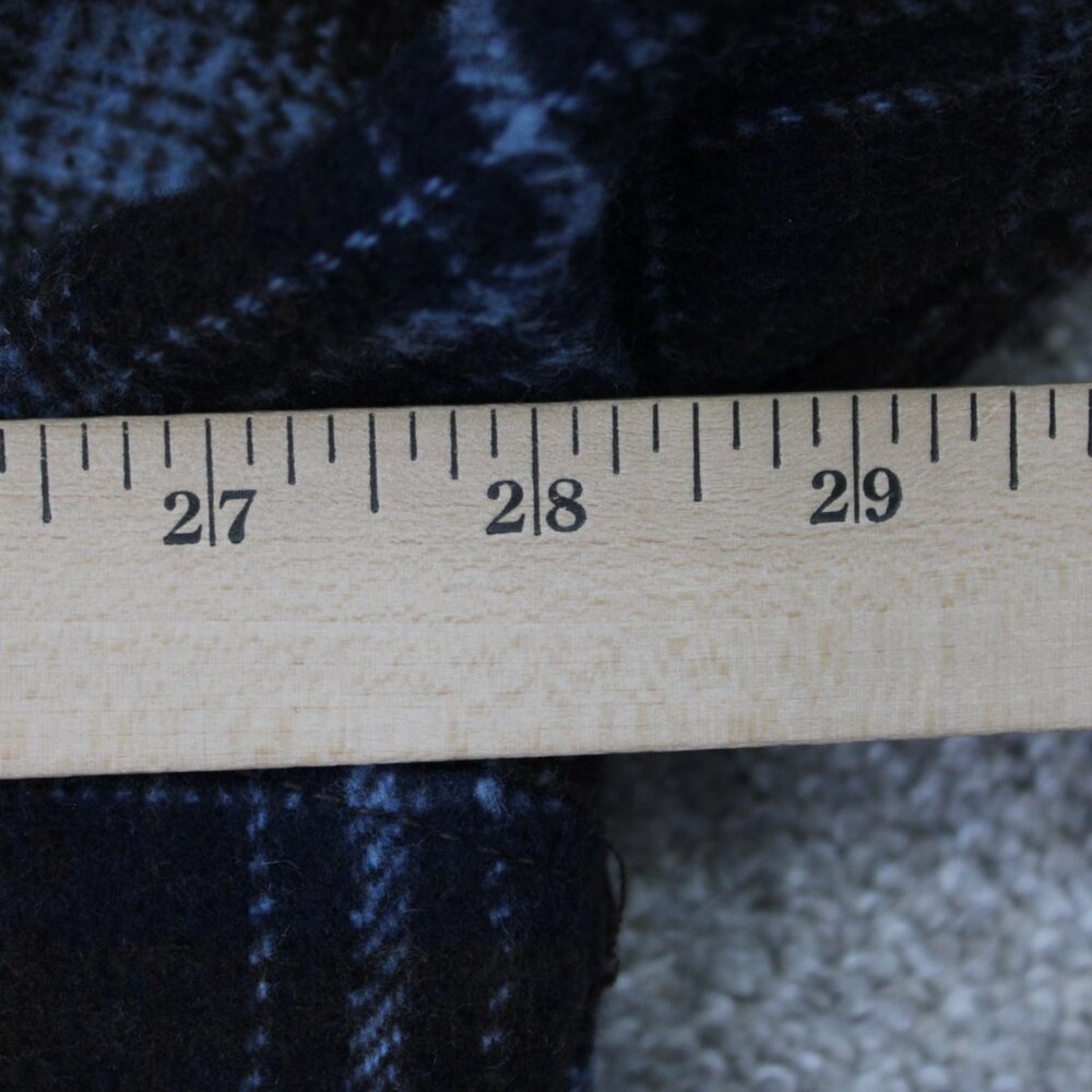 WeSC Flannel Shirt Jacket Mens 2XL Womens 3XL Blue/Brown Plaid Lined L/S Button - Picture 12 of 13